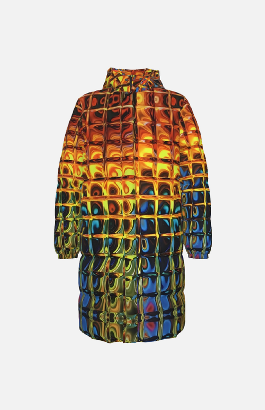 Villa Blvd Metallic Glass Down Jacket