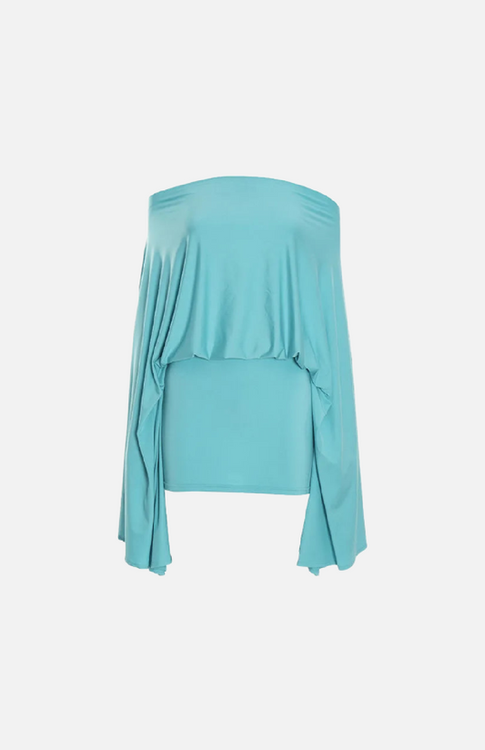 Villa Blvd Off-Shoulder Flare Top + Mini Skirts Sets ☛ Multiple Colors Available ☚