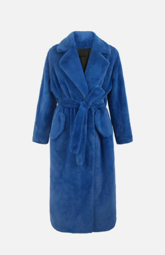 Villa Blvd Fluffy Faux Fur Long Coat ☛ Multiple Colors Available ☚