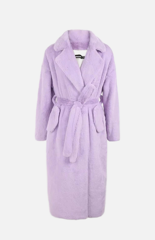 Villa Blvd Fluffy Faux Fur Long Coat ☛ Multiple Colors Available ☚