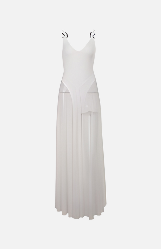 Villa Blvd Mesh Maxi Dress