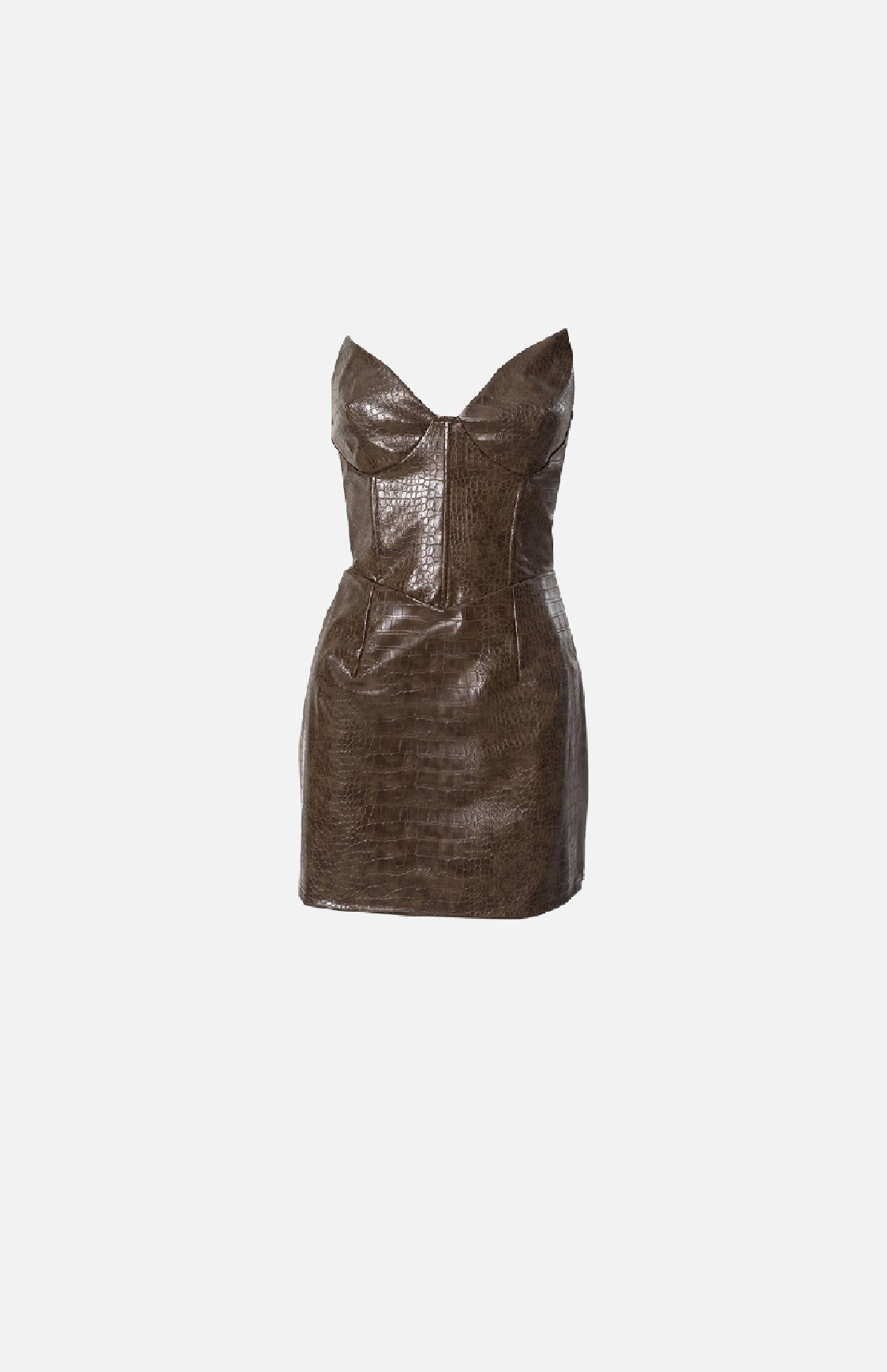 Villa Blvd Croc Leather Sheath Dress ☛ Multiple Colors Available ☚
