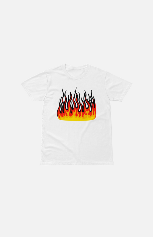 Villa Blvd Bold Vintage Flames Premium Tee