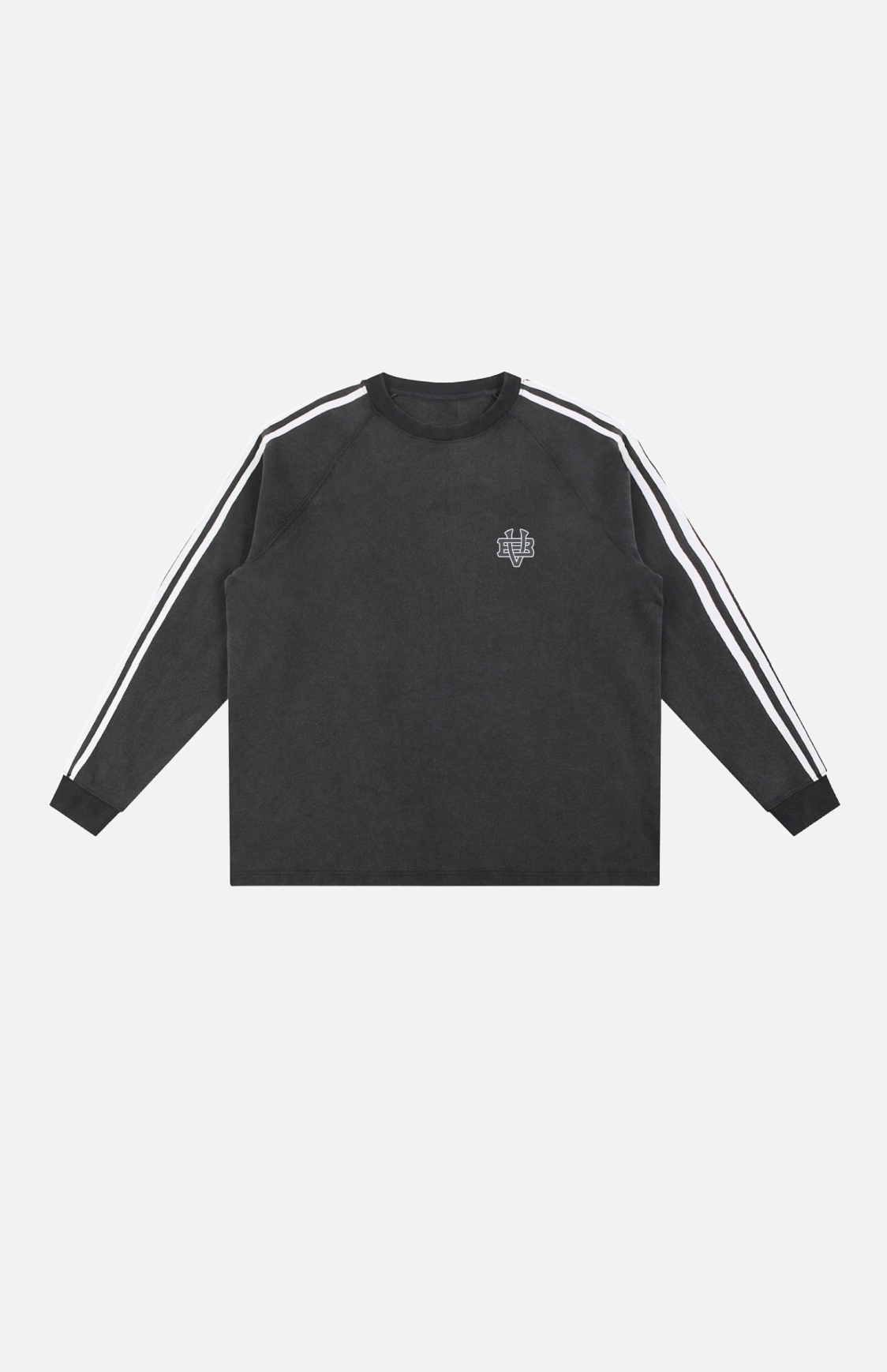 Villa Blvd Bold Vintage Washed Striped Sweatshirt