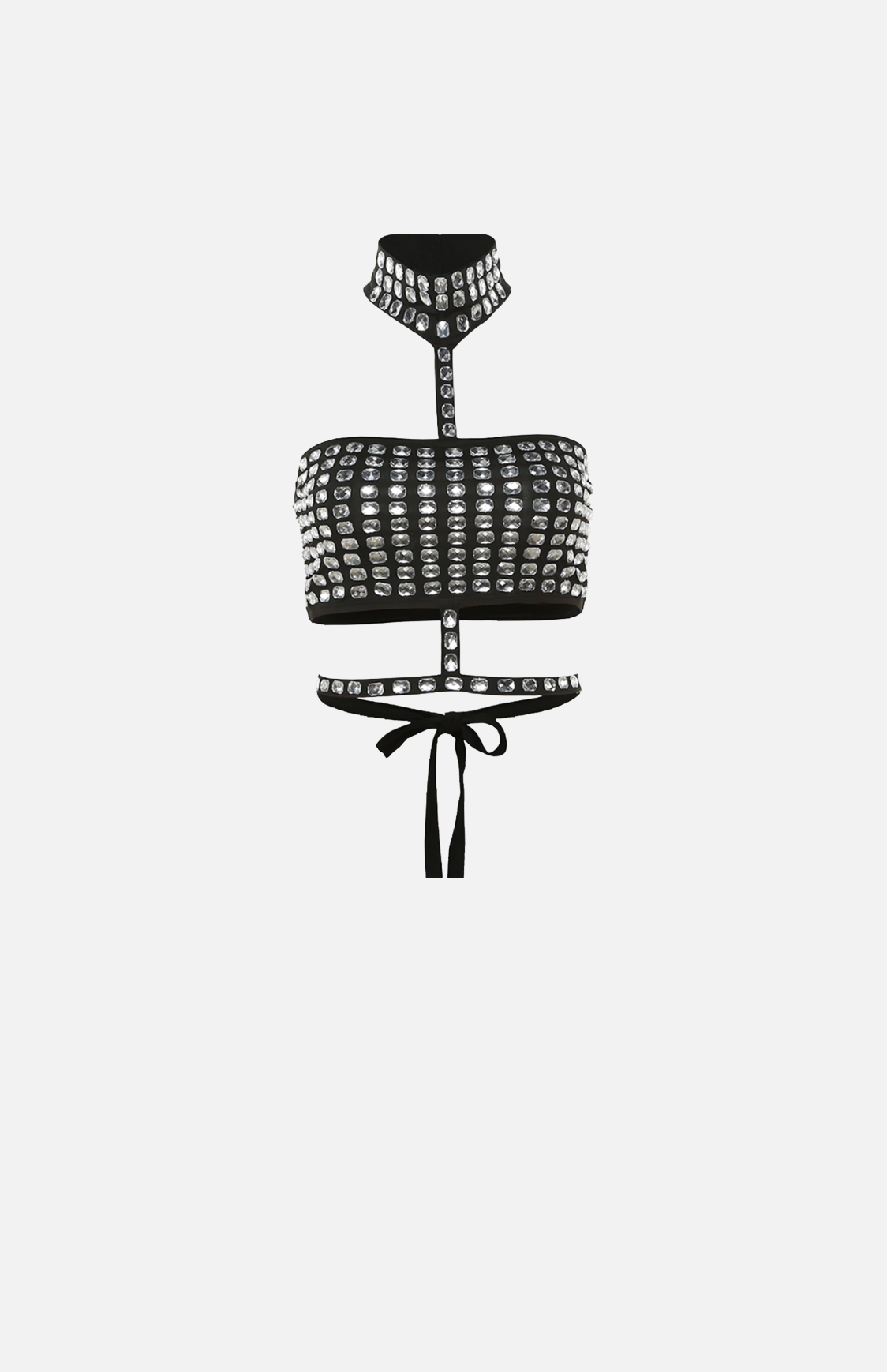 Villa Blvd Vintage Rhinestone Halter Tank Top