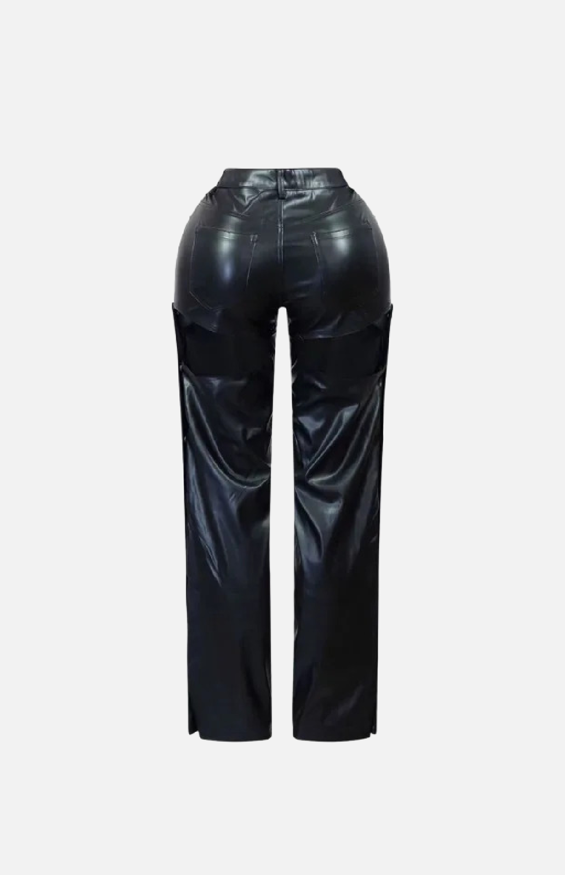 Villa Blvd Leather Snap Hollow Pants