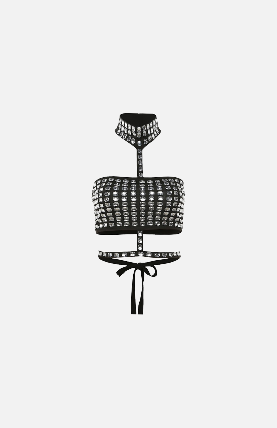 Villa Blvd Vintage Rhinestone Halter Tank Top