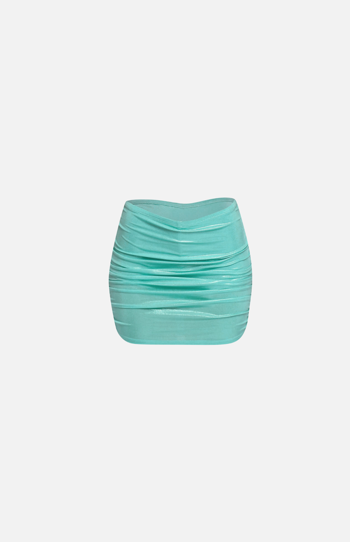 Villa Blvd Ruched Foiled Skirt ☛ Multiple Colors Available ☚