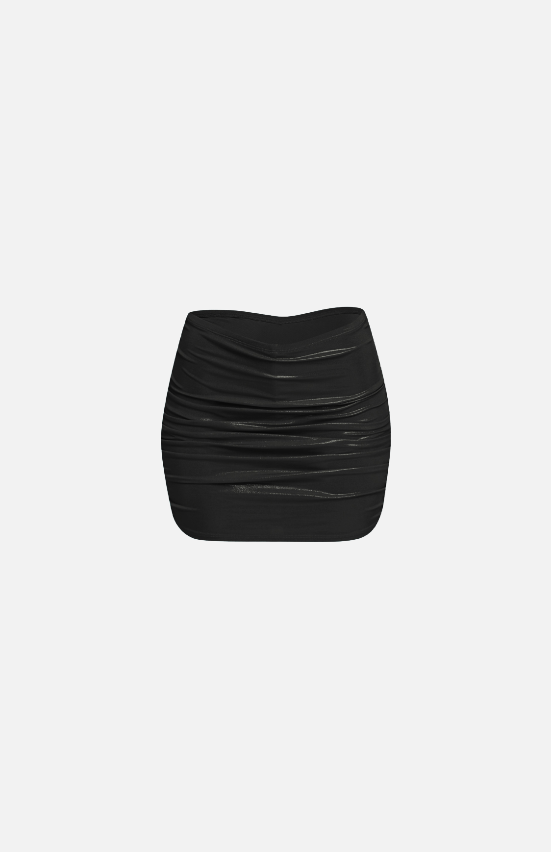 Villa Blvd Ruched Foiled Skirt ☛ Multiple Colors Available ☚