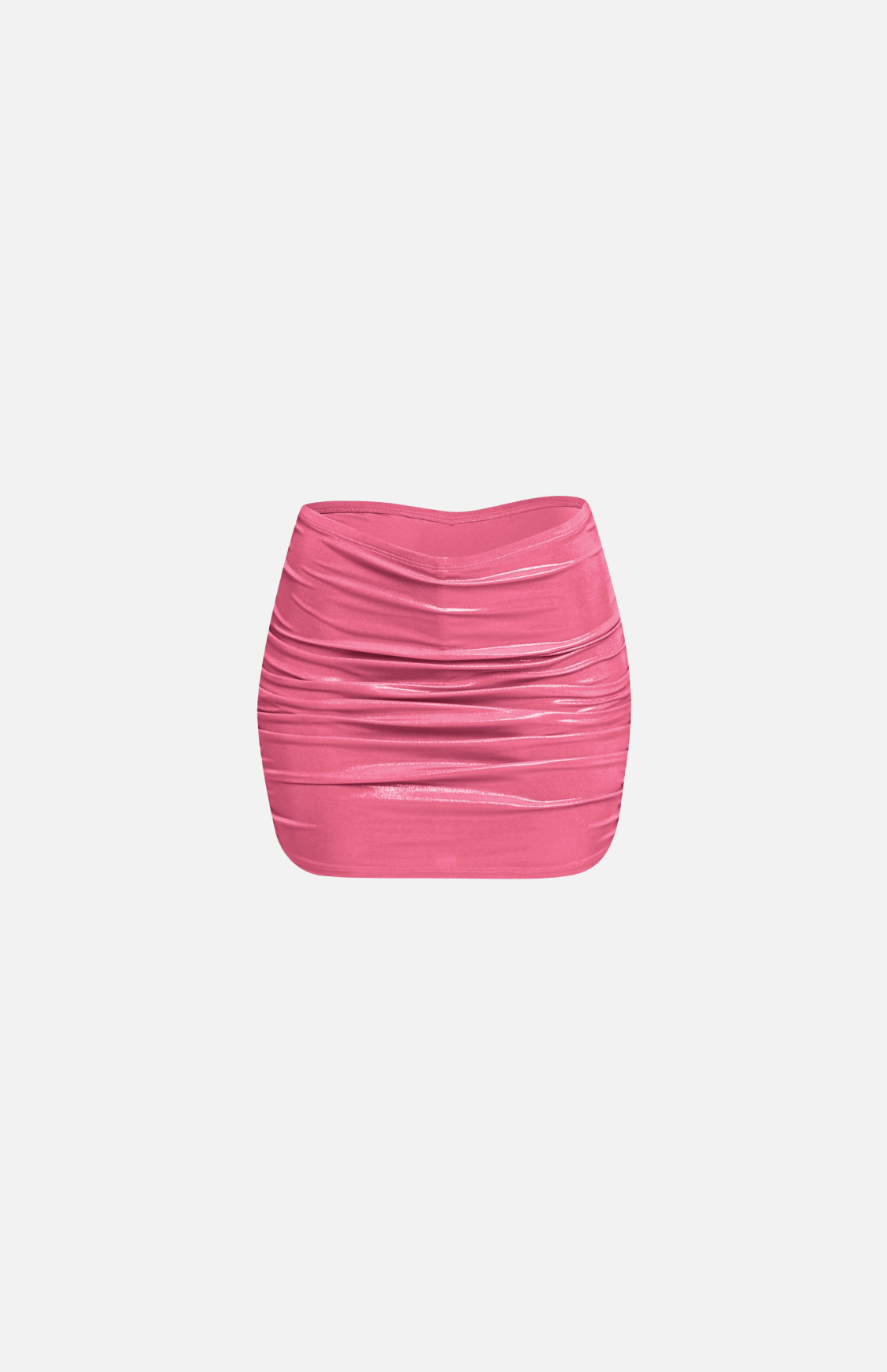 Villa Blvd Ruched Foiled Skirt ☛ Multiple Colors Available ☚