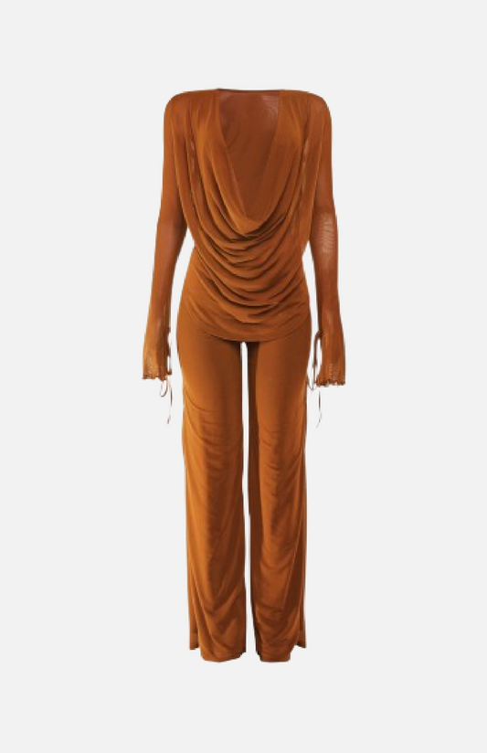 Villa Blvd Sheer Cut Top + Pant Set ☛ Multiple Colors Available ☚