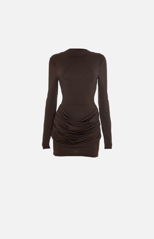 Villa Blvd Gathered Bodycon Dress