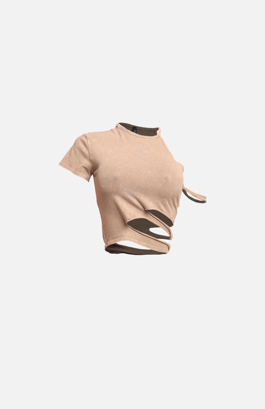 Villa Blvd Off-Shoulder Cut-Out Acid Washed Top ☛ Multiple Colors Available ☚