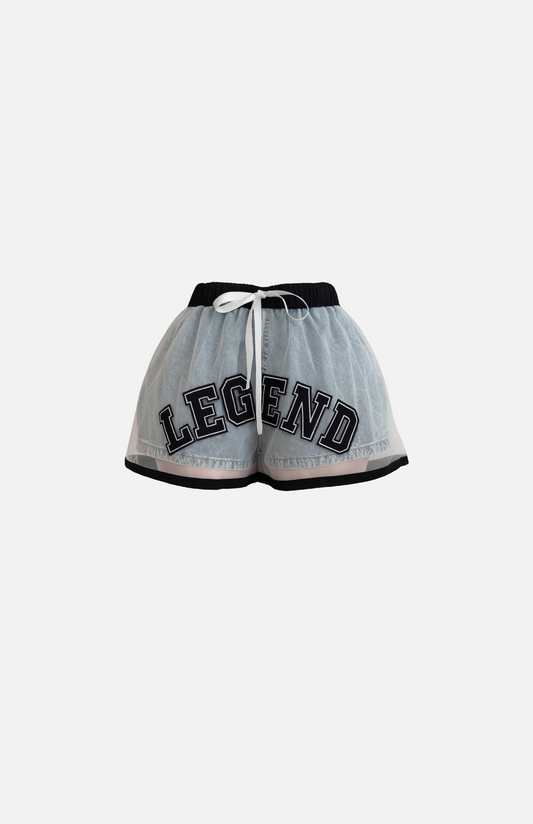Villa Blvd Legend Overlay Denim Shorts