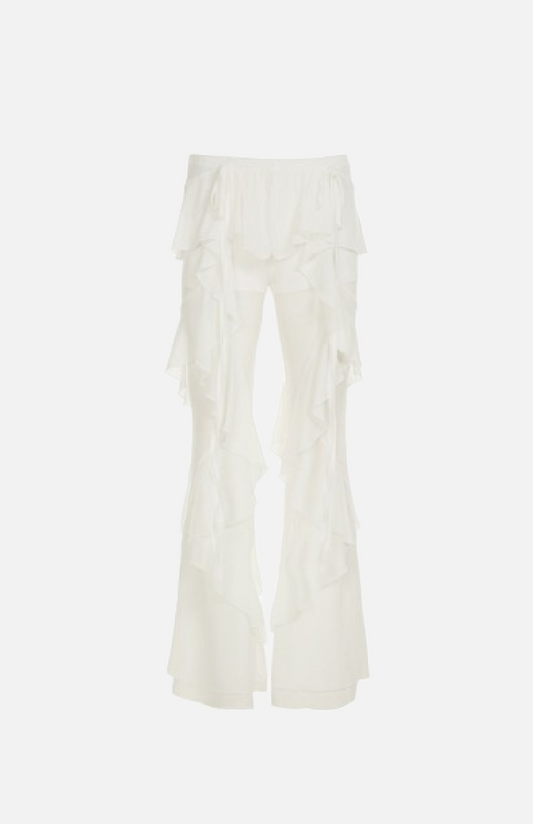 Villa Blvd Layered Ruffle Mesh Pants