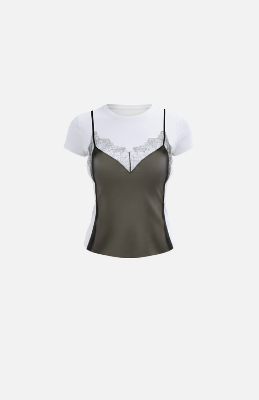 Villa Blvd Lace Camisole T-shirt