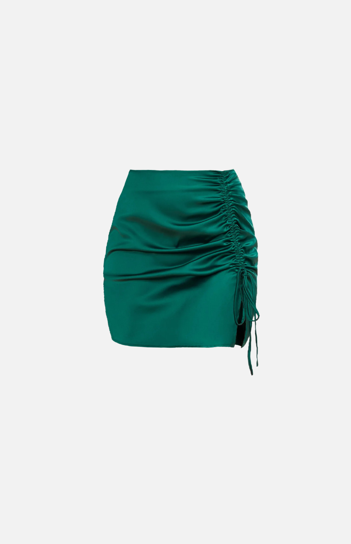 Villa Blvd Satin Ruched Skirt ☛ Multiple Colors Available ☚