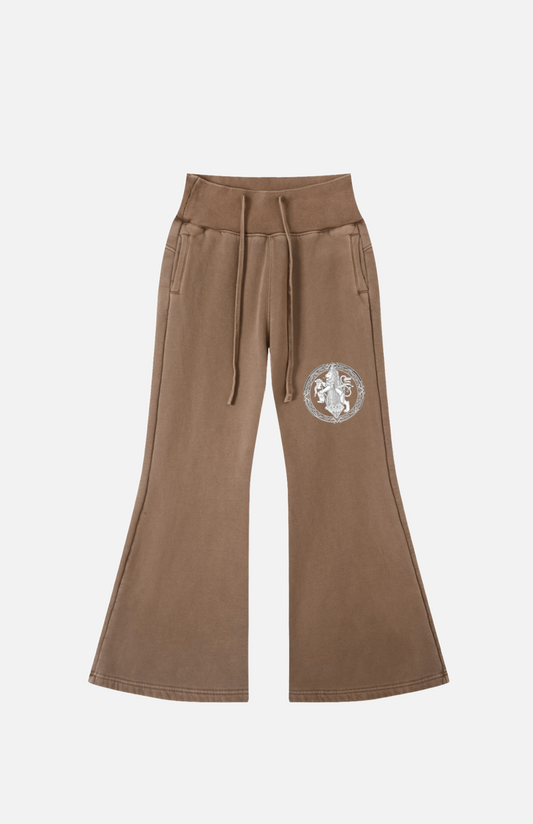Villa Blvd The Lion's Seal Vintage Washed Flared Fleece Joggers ☛ Multiple Colors Available ☚