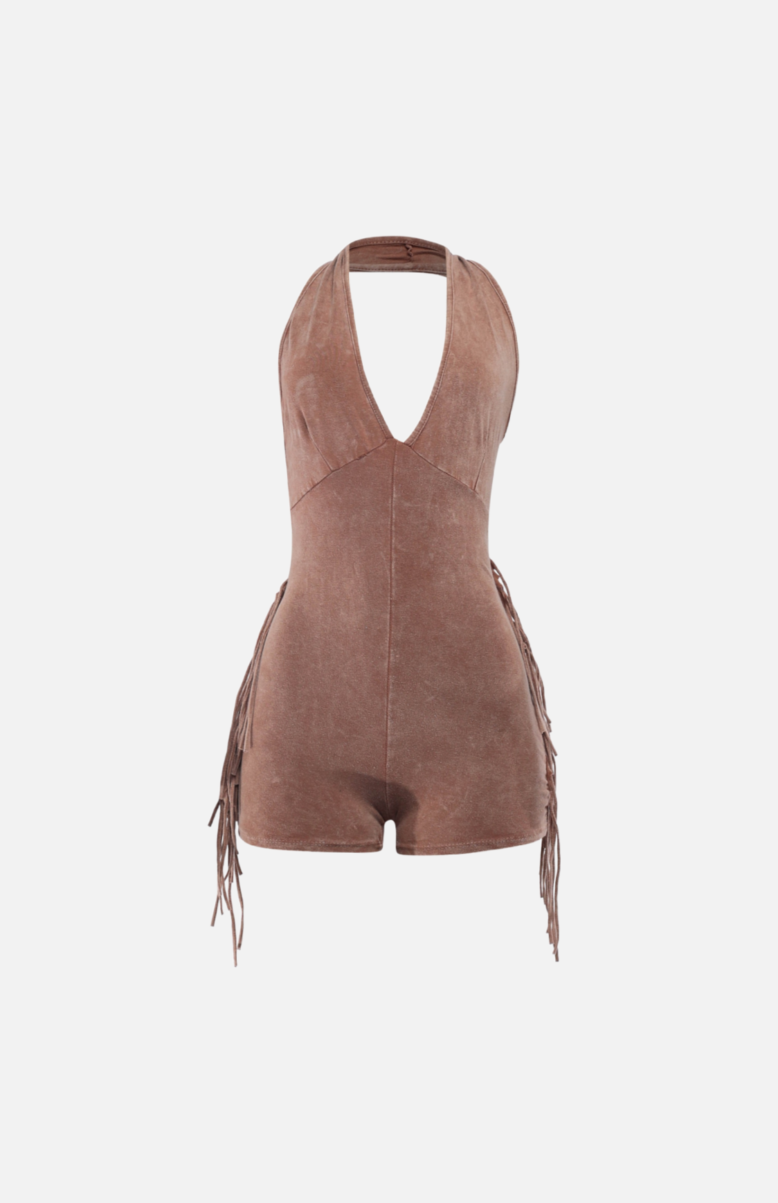 Villa Blvd Mineral Washed Fringe Romper ☛ Multiple Colors Available ☚