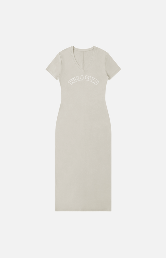 Villa Blvd V-Neck Varsity Maxi Dress ☛ Multiple Colors Available ☚
