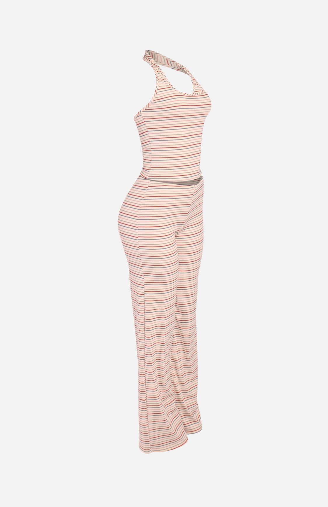 Villa Blvd Halter Stripe Pants Set ☛ Multiple Colors Available ☚