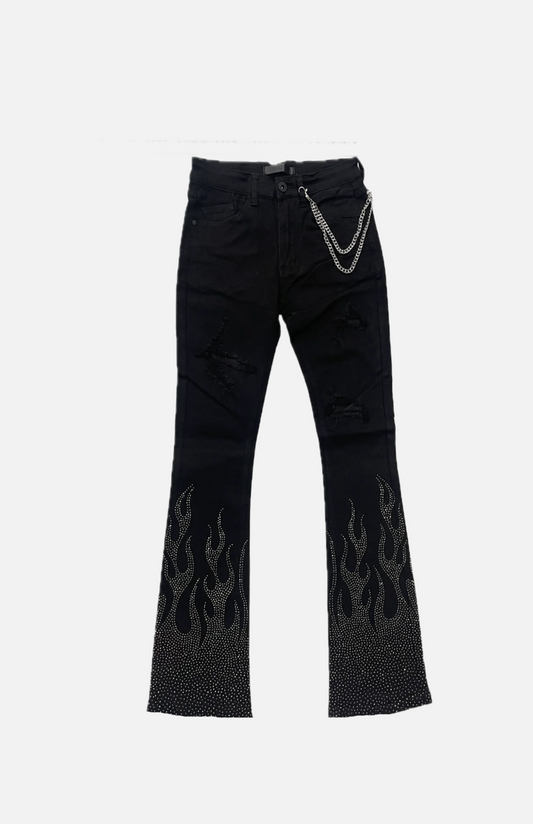 Villa Blvd ⱯPEX Diamond Flame Denim Jeans