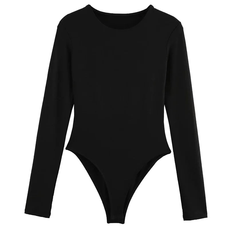 Villa Blvd Solid Shaped Bodysuit ☛ Multiple Colors Available ☚