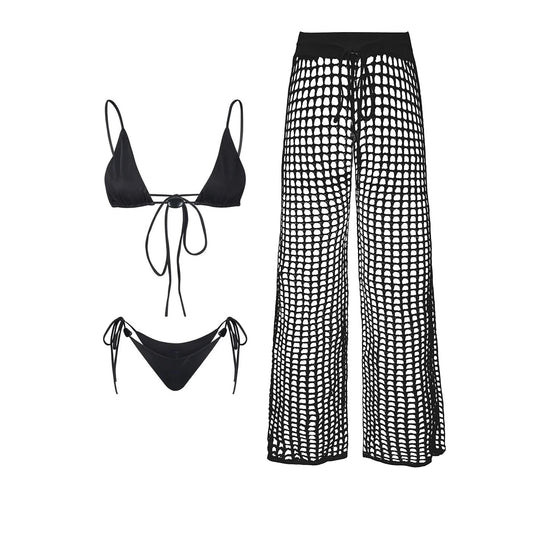 Villa Blvd Massif Bikini + Knit Pants Swimwear Set ☛ Multiple Colors Available ☚