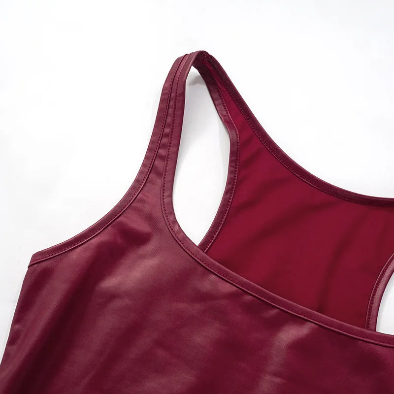 Villa Blvd Vegan Leather Square Tank ☛ Multiple Colors Available ☚