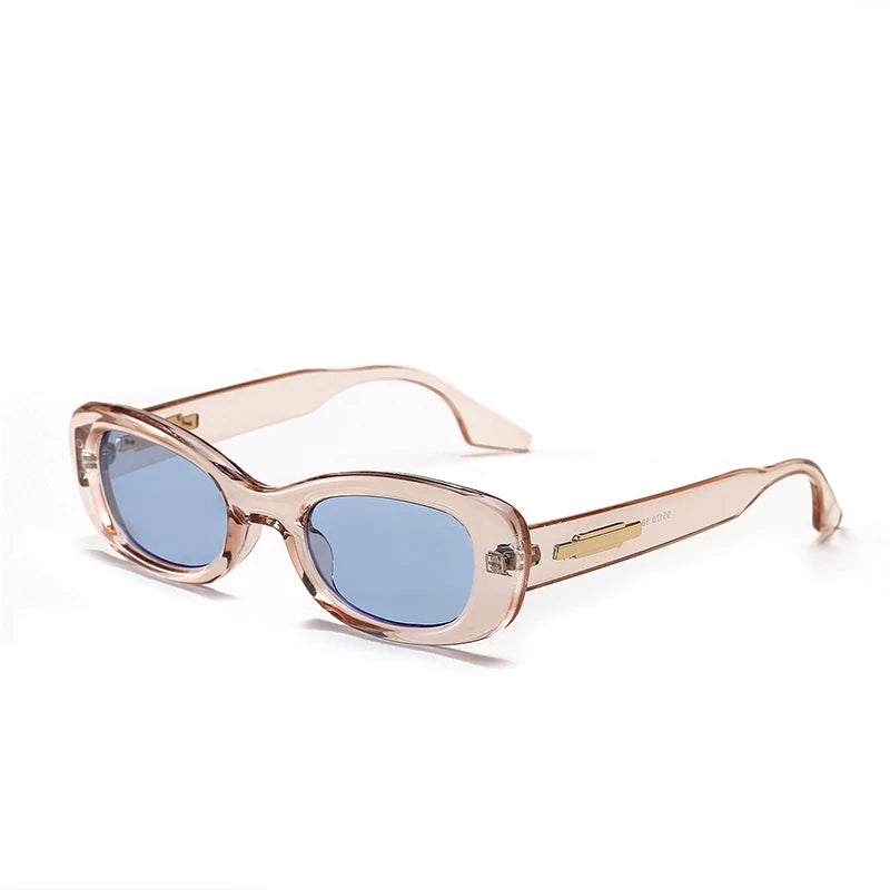 Villa Blvd Retro Contrast Oval Sunglasses ☛ Multiple Colors Available ☚