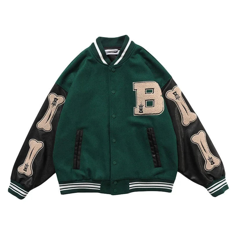 Villa Blvd Dog-Bone Letterman Jackets ☛ Multiple Colors Available ☚