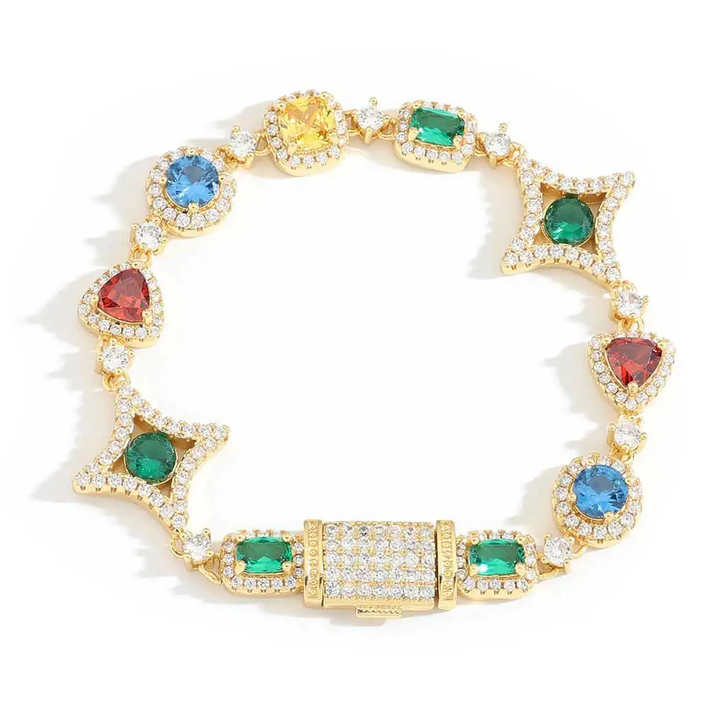 Villa Blvd Royal Crystal Gemstone Bracelet ☛ Multiple Sizes Available ☚