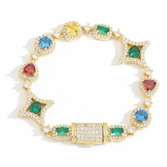 Villa Blvd Royal Crystal Gemstone Bracelet ☛ Multiple Sizes Available ☚