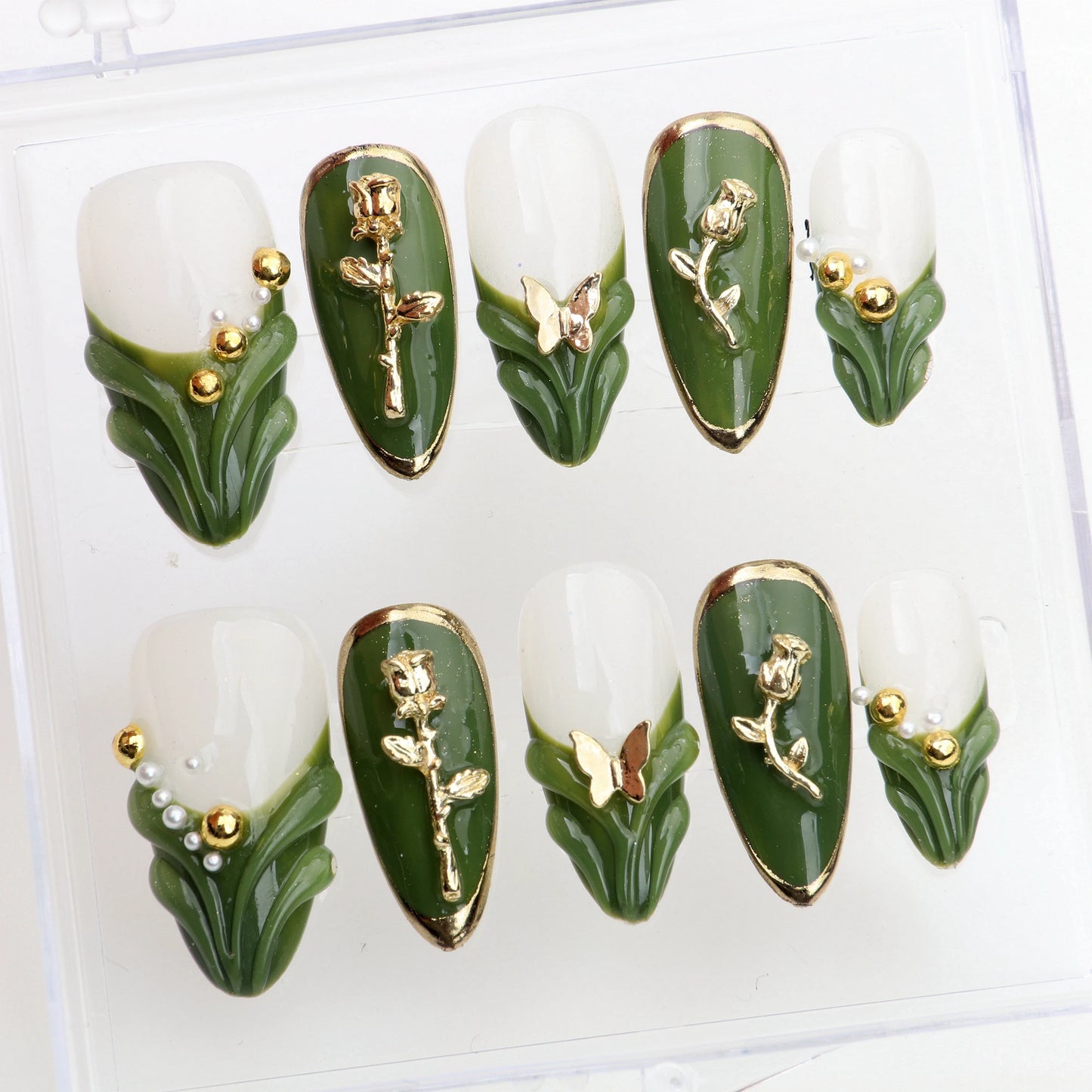 Villa Blvd Jade Fleur Almond Luxe Set ☛ Multiple Sizes Available ☚