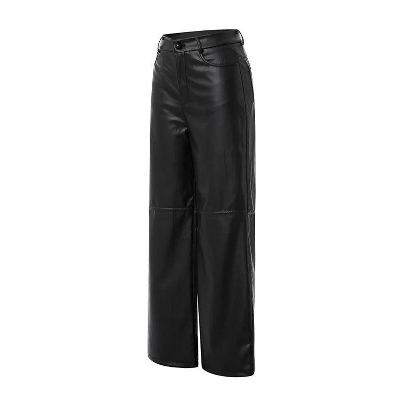 Villa Blvd Leather Flare Pants