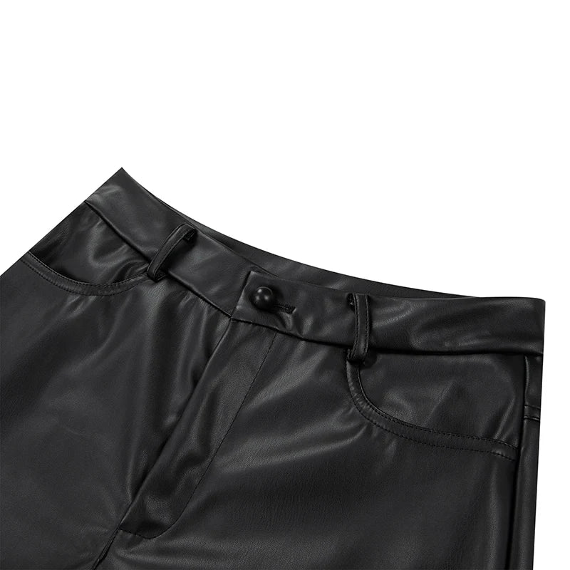Villa Blvd Leather Flare Pants