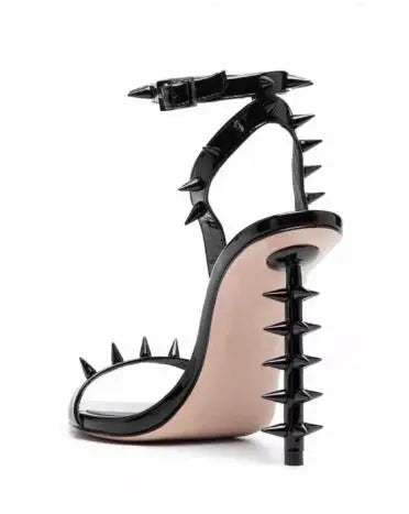 Villa Blvd Spike Studded Ankle Strap Sandals ☛ Multiple Colors Available ☚