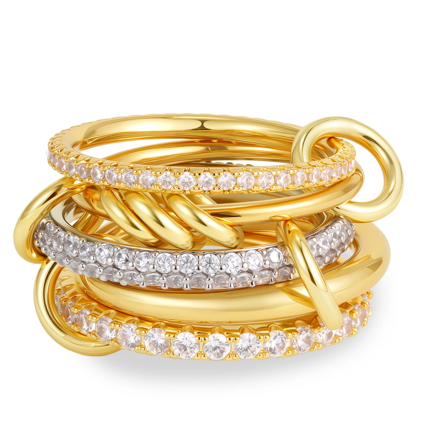 Villa Blvd Connected Layer Stack Rings ☛ Multiple Colors Available ☚