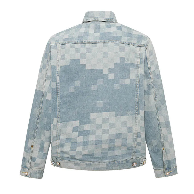 Villa Blvd Carreaux Pearl Denim Jacket