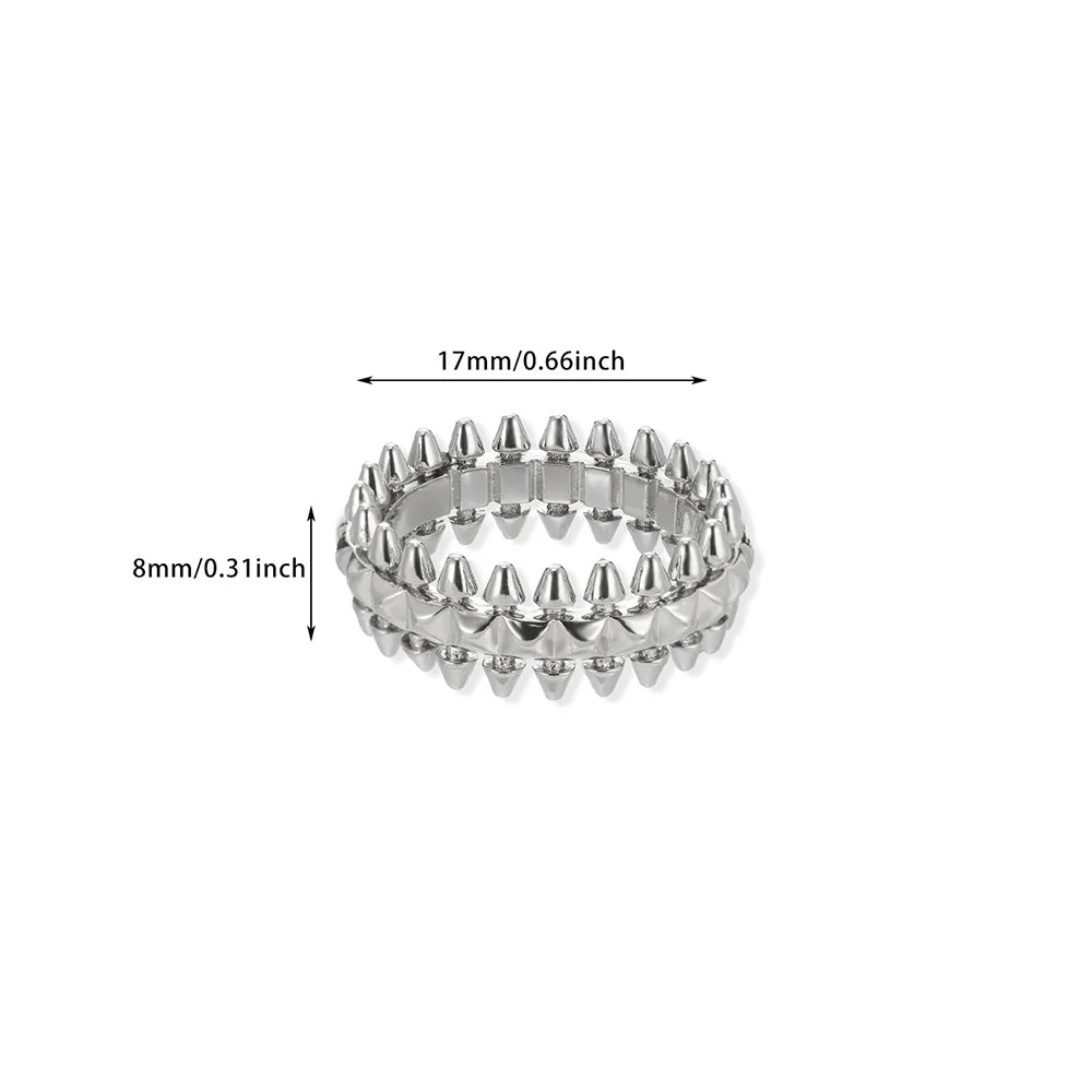 Villa Blvd Rivet Stainless Steel Rings ☛ Multiple Colors Available ☚