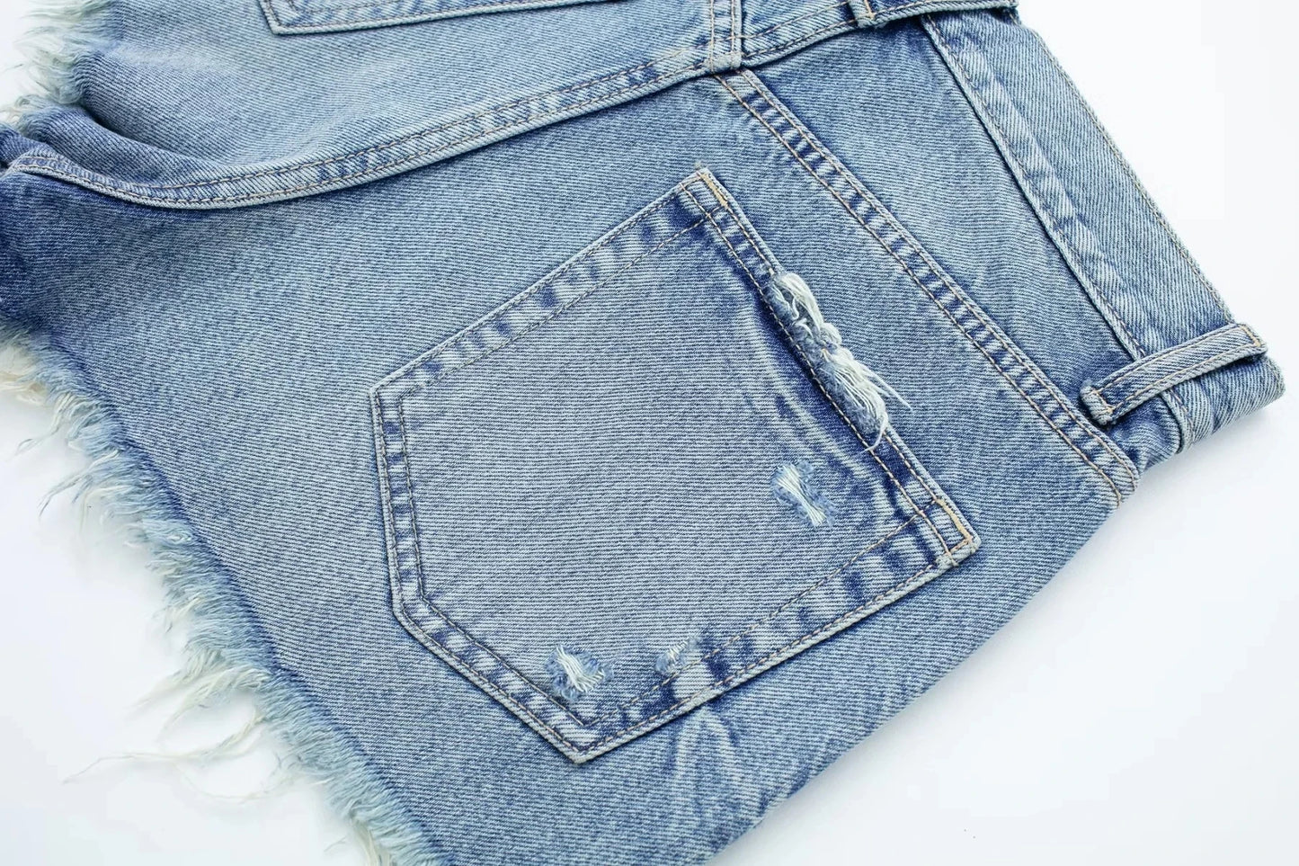 Villa Blvd Distressed Denim Jean Shorts ☛ Multiple Colors Available ☚