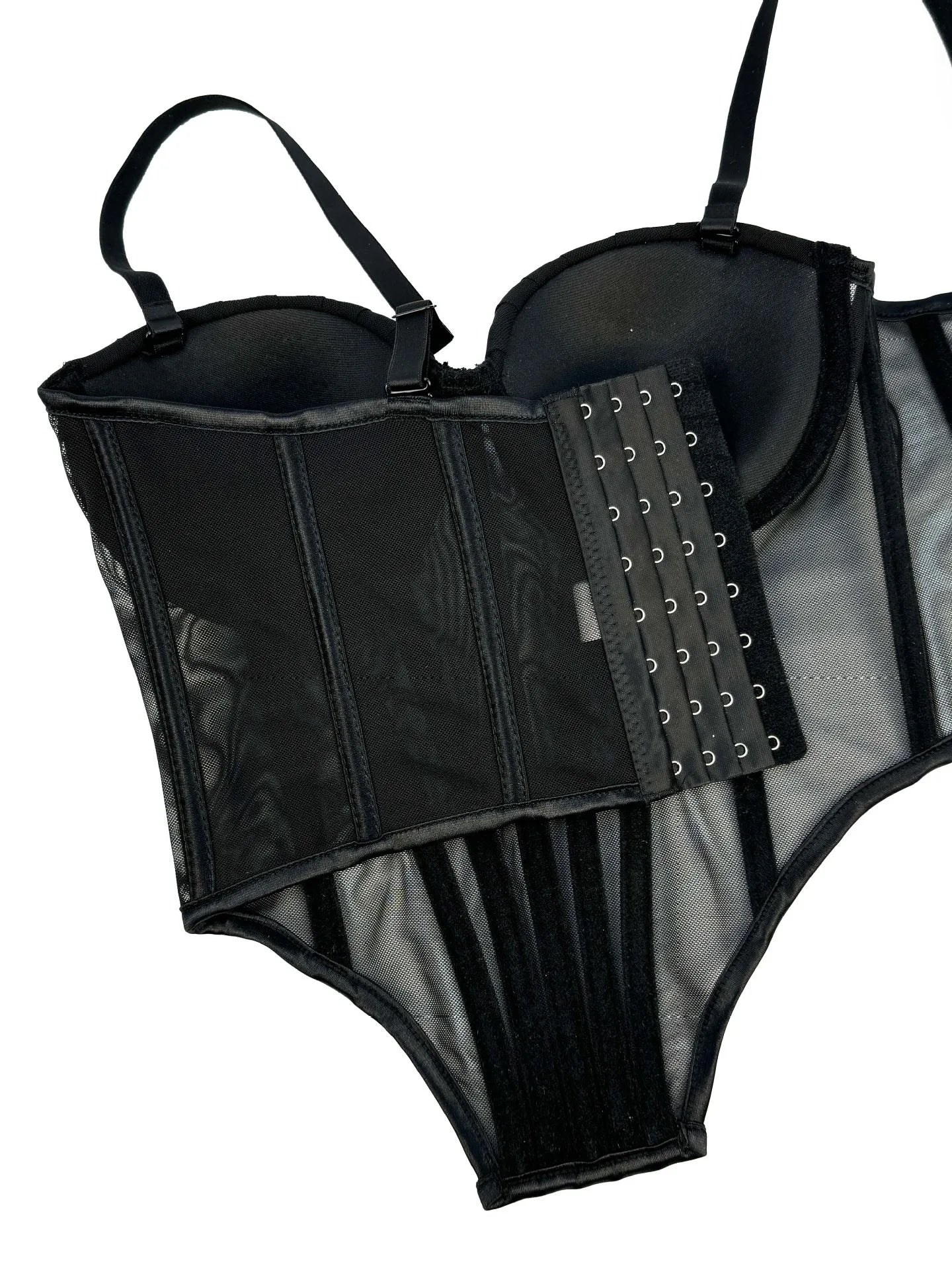 Villa Blvd Mesh Transparent Corset ☛ Multiple Colors Available ☚