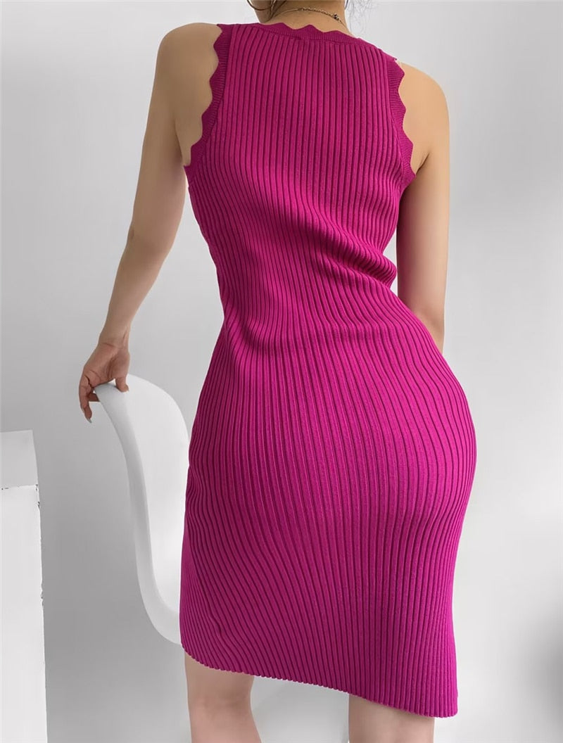 Villa Blvd Round Lace Knit Dress ☛ Multiple Colors Available ☚