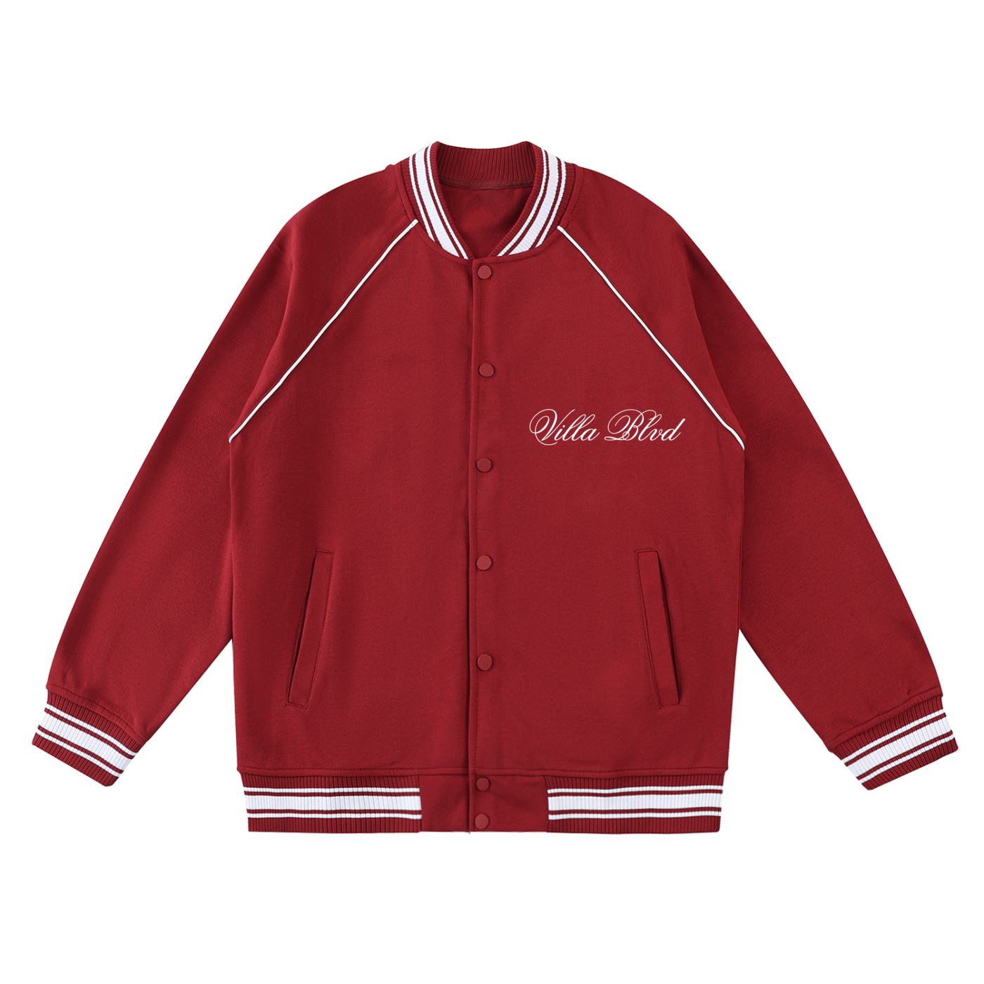 Villa Blvd Avenir Contrast Varsity Jacket ☛ Multiple Colors Available ☚
