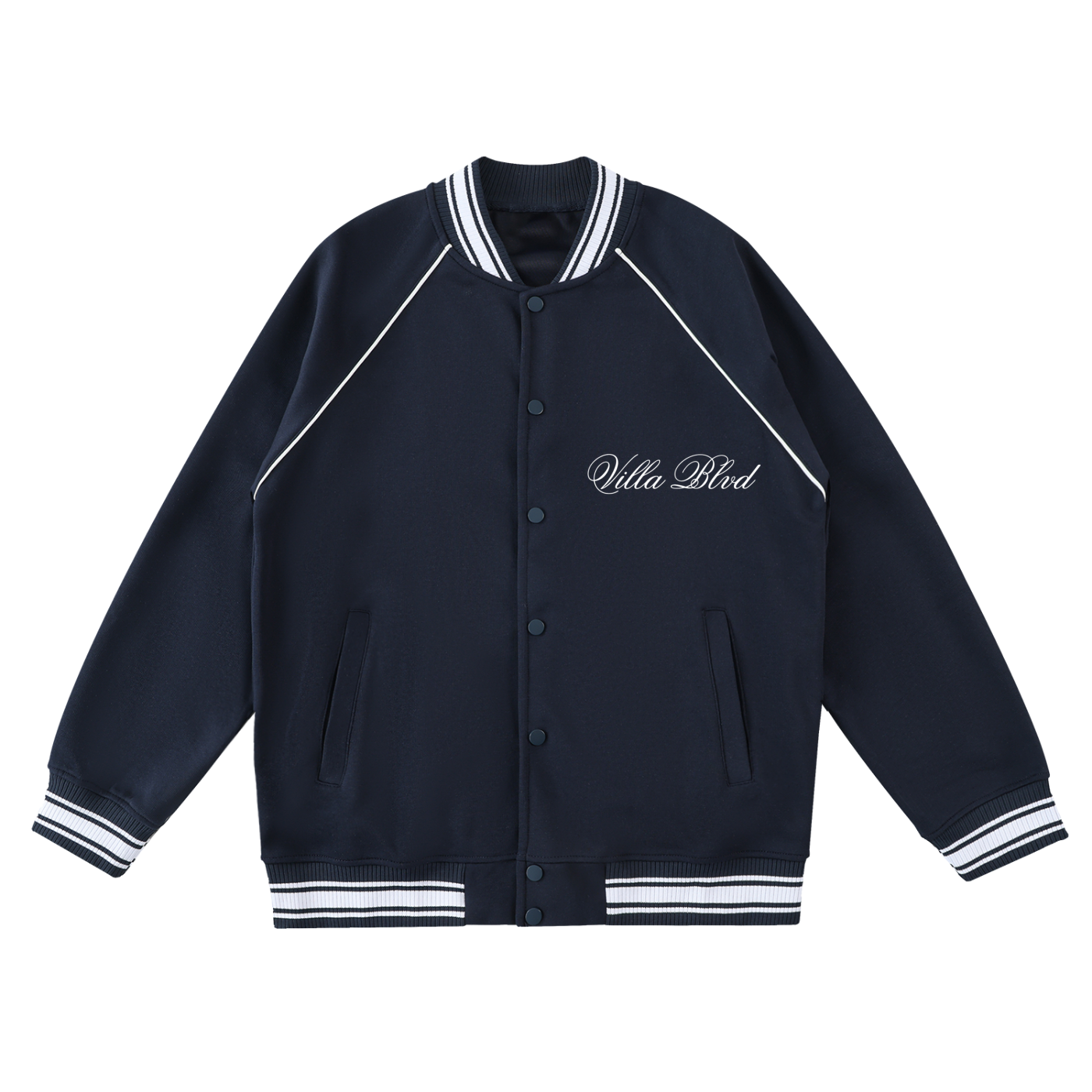 Villa Blvd Avenir Contrast Varsity Jacket ☛ Multiple Colors Available ☚