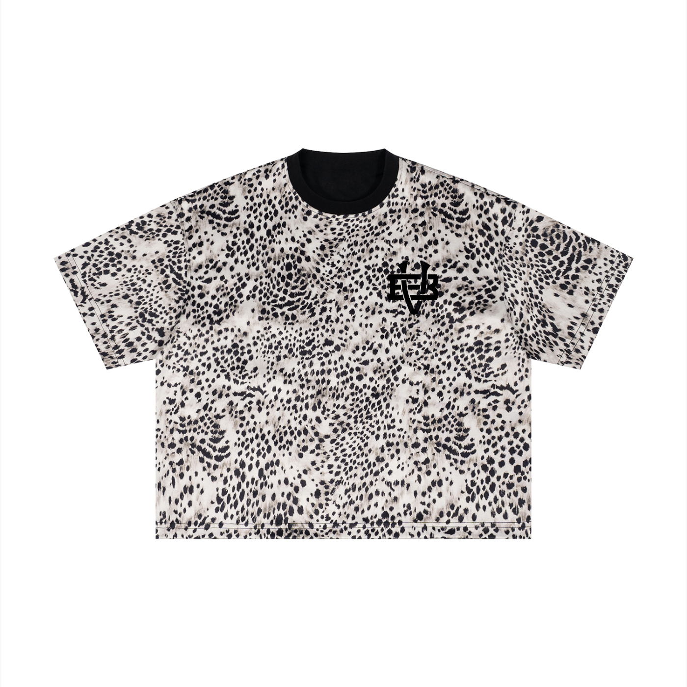 Villa Blvd Bold & Vintage Leopard Boxy T-Shirt