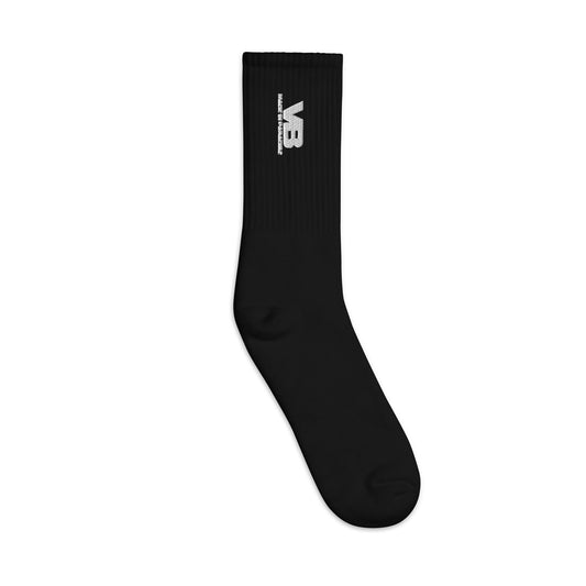Villa Blvd Embroidered Socks