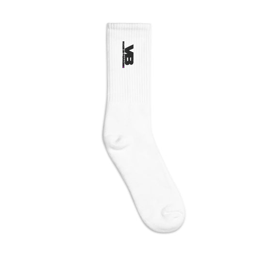 Villa Blvd Embroidered Socks