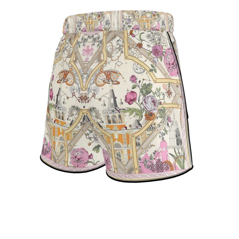 Villa Blvd Silk Fleur Carrée Pajama Shorts