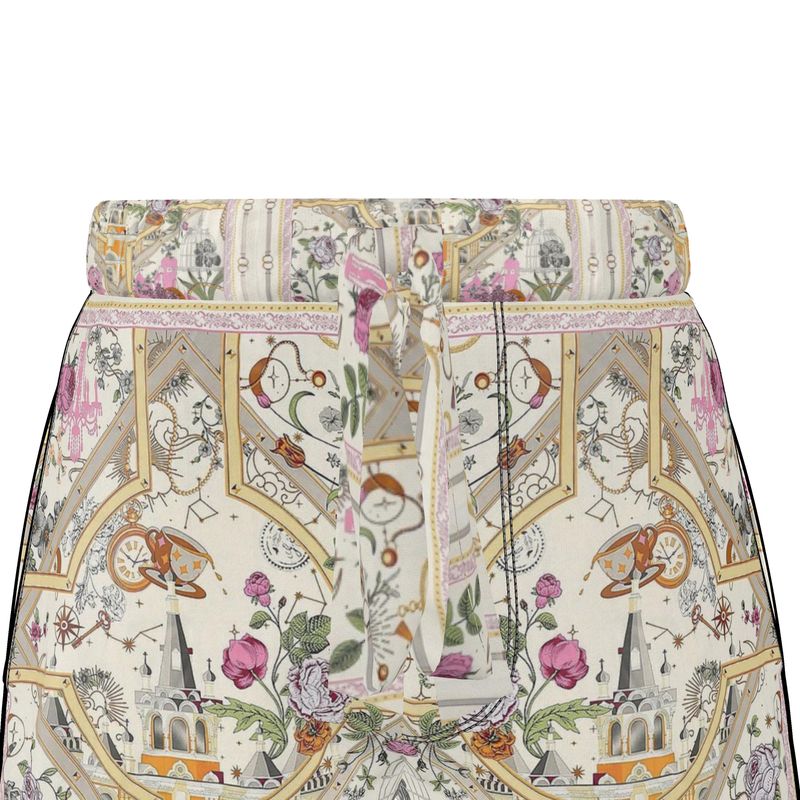 Villa Blvd Silk Fleur Carrée Pajama Shorts